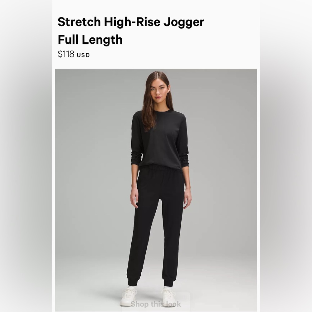 Lululemon Stretch High-Rise Jogger size 4